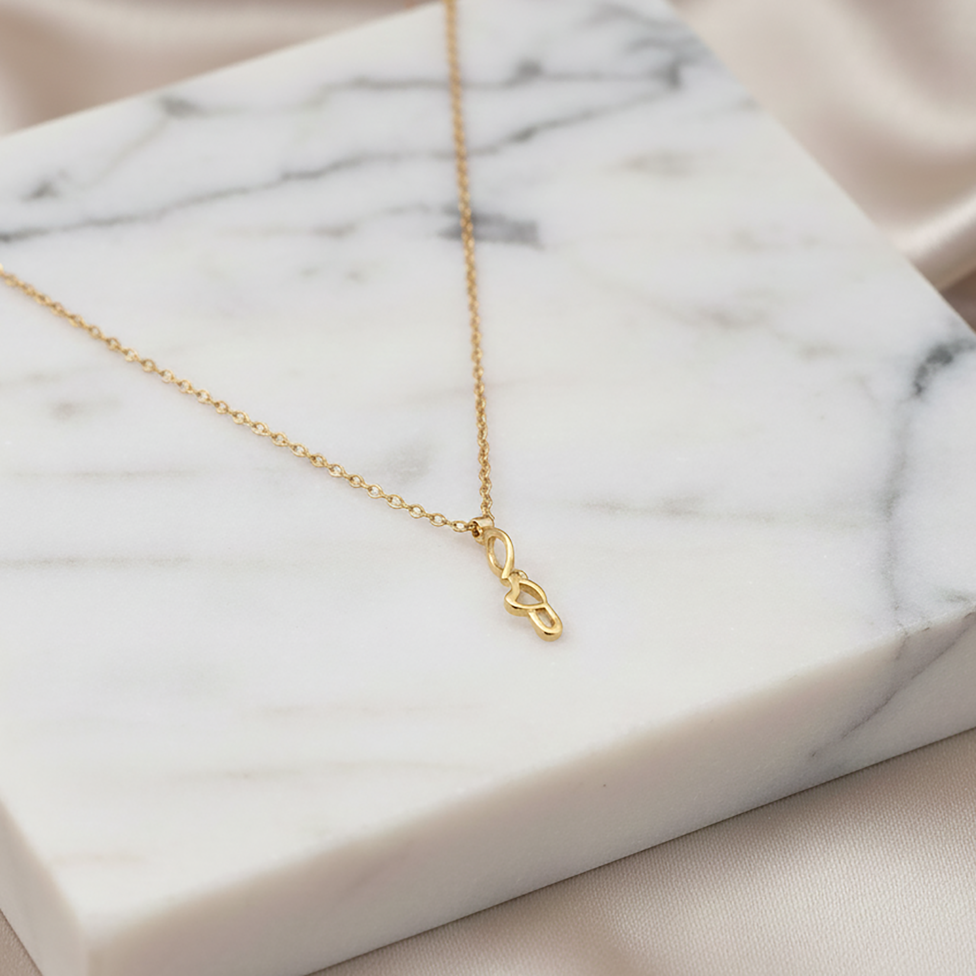 Gold Plated I Love U Pendant